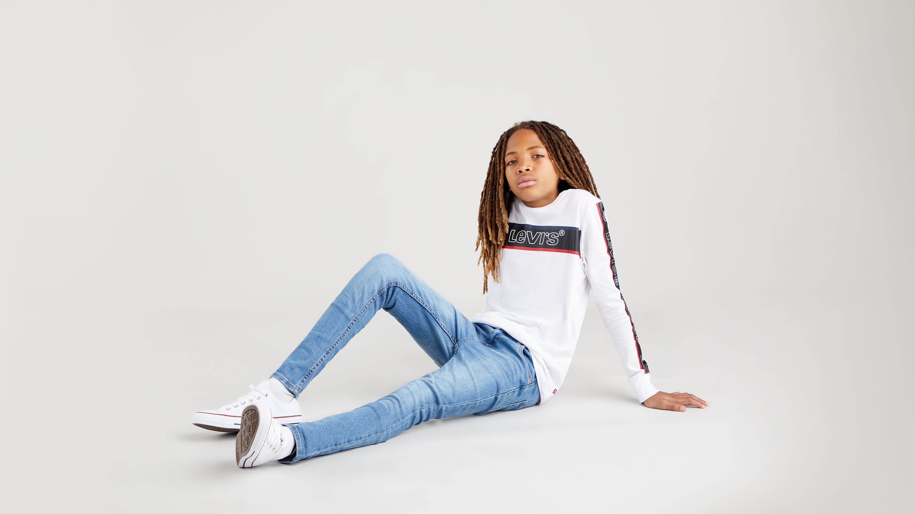 Jean de corte cónico estrecho para adolescentes 3