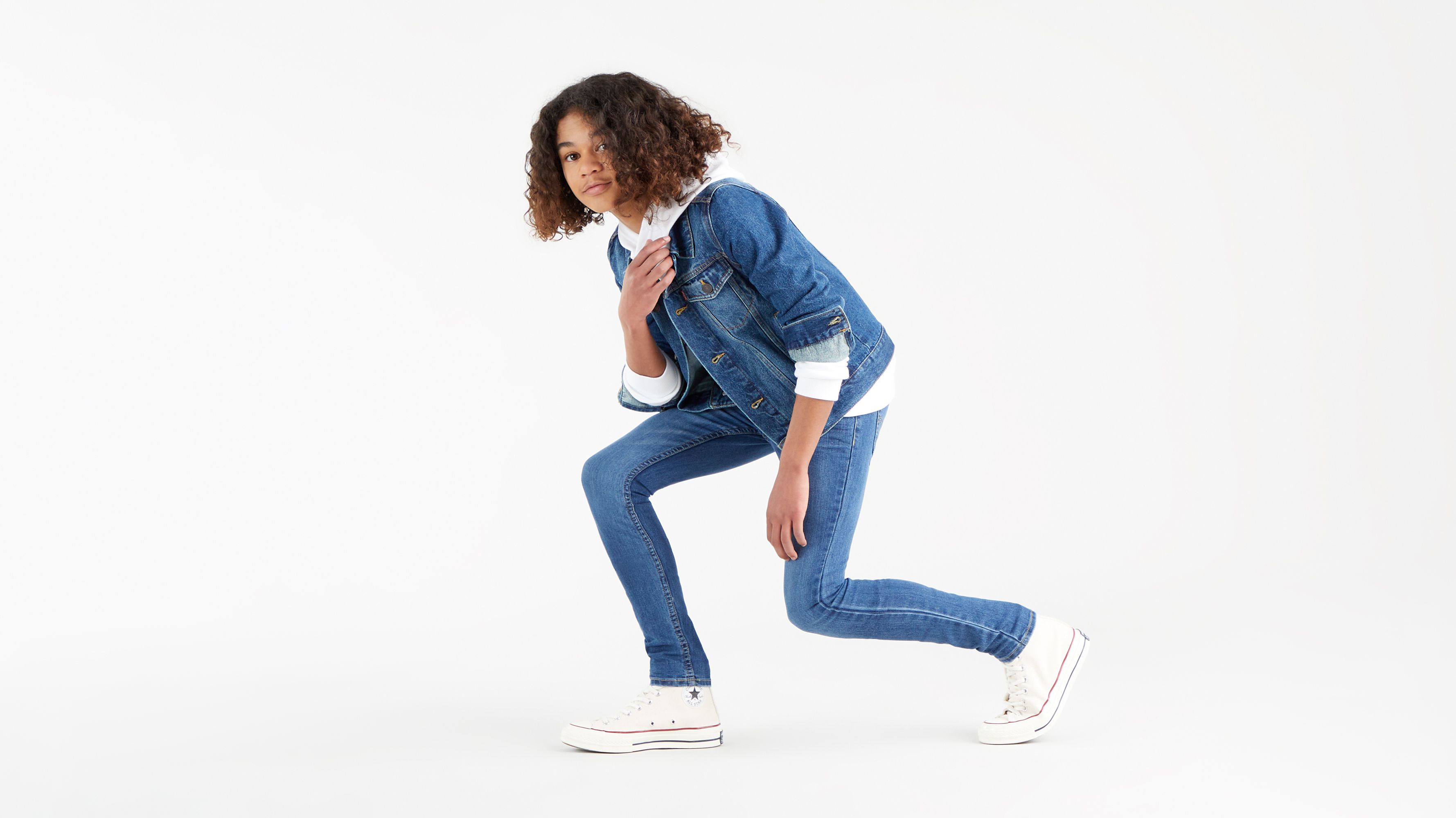 Jean de corte cónico estrecho para adolescentes 3