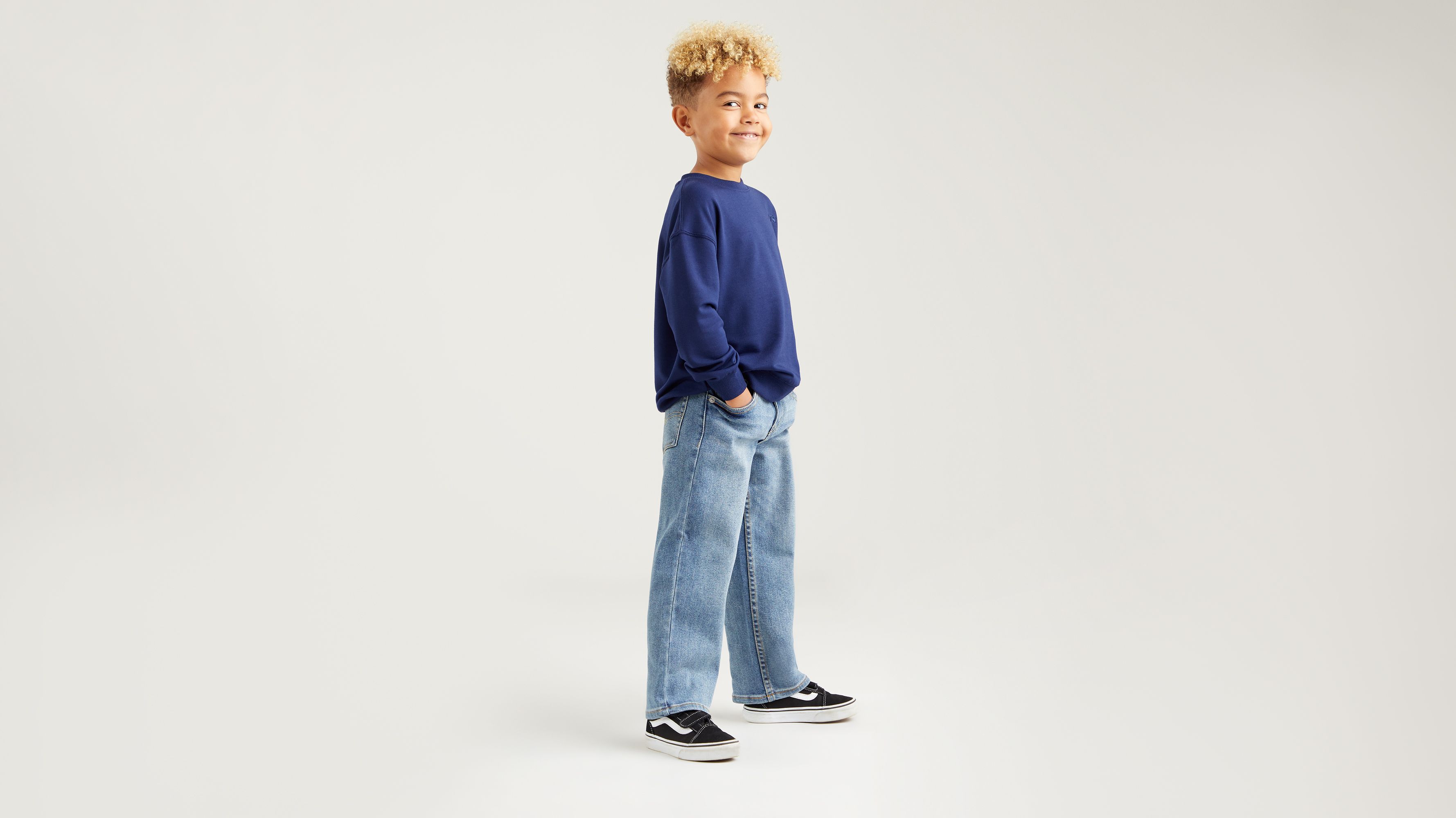 Kids Stay Loose Tapered Jeans - Blue | Levi's® GB