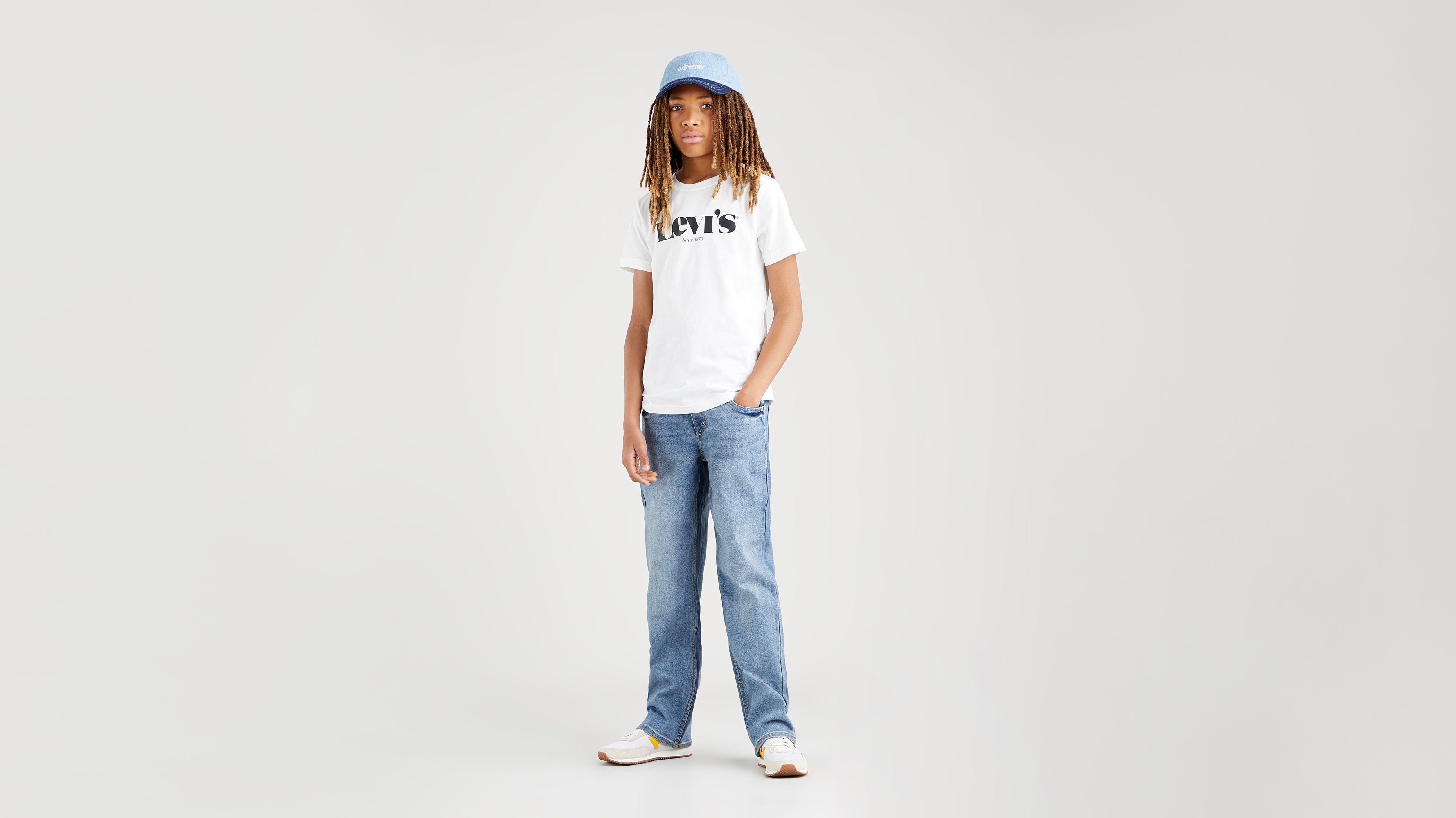 Teenager Stay Loose Tapered Jeans - Blue | Levi's® BE