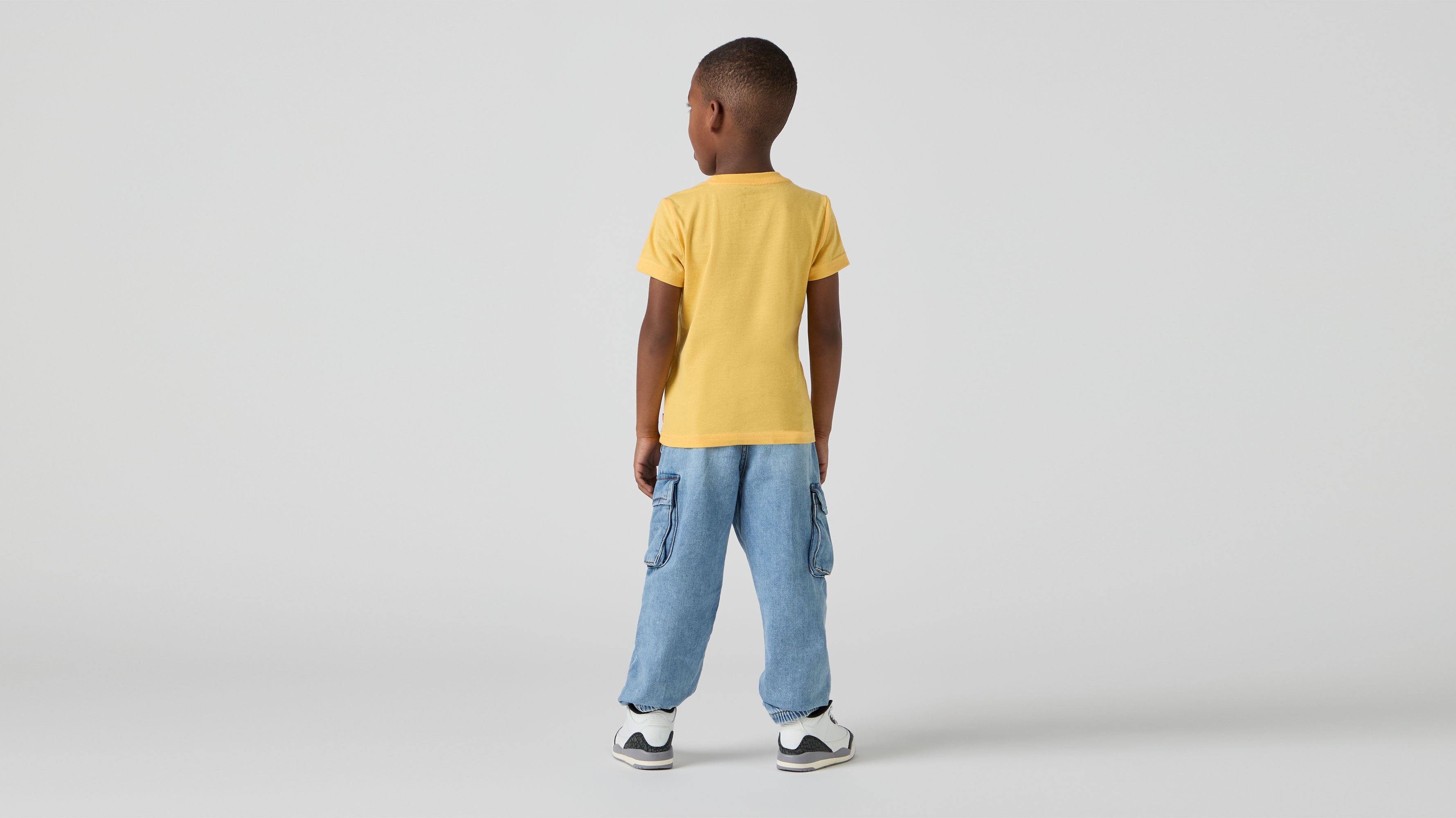 Kids Denim Parachute Cargo Trousers 3