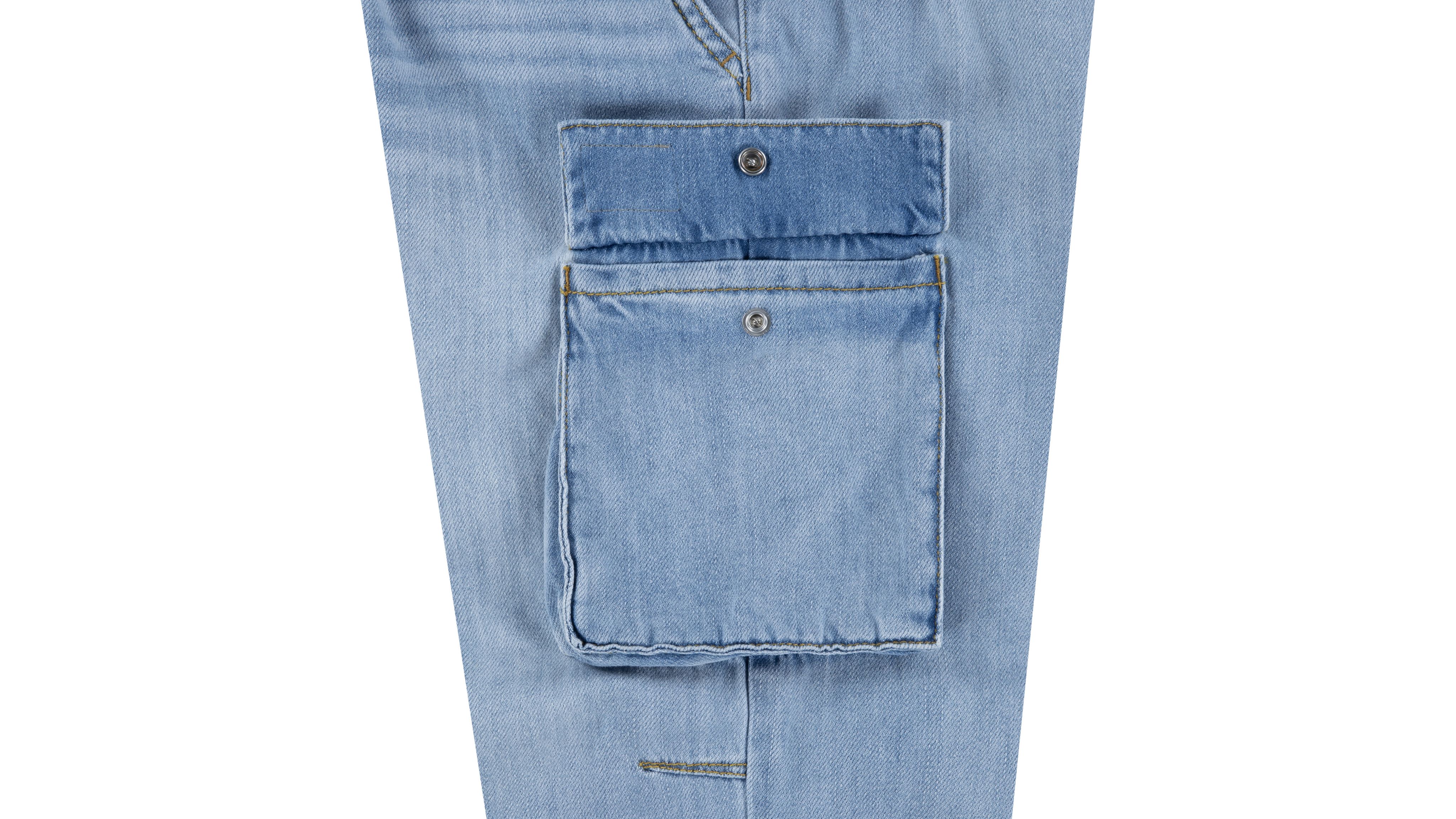 Teenager Denim Parachute Cargo Trousers 9