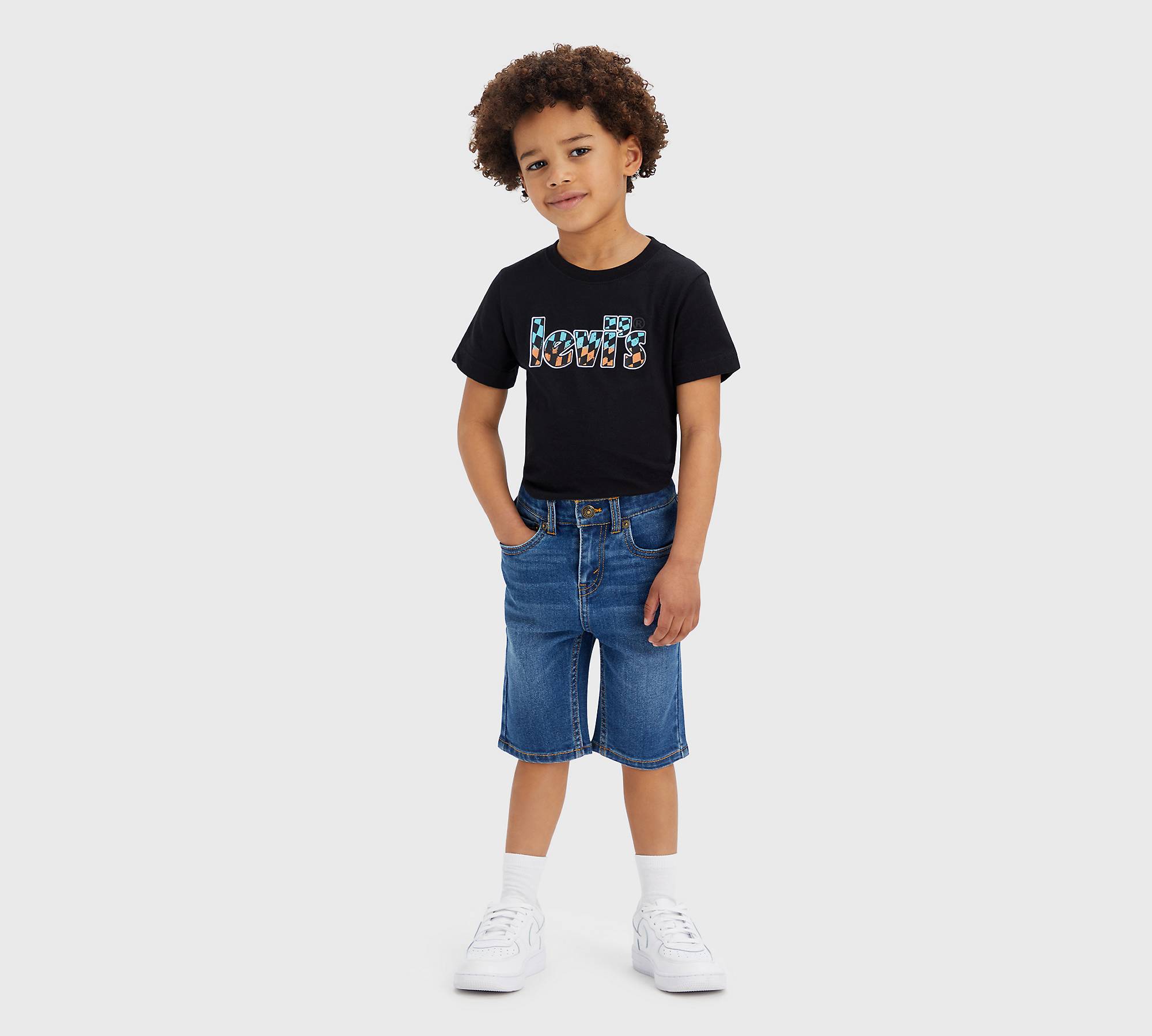 Kids 510® Skinny Fit Shorts - Blue | Levi\'s® ES
