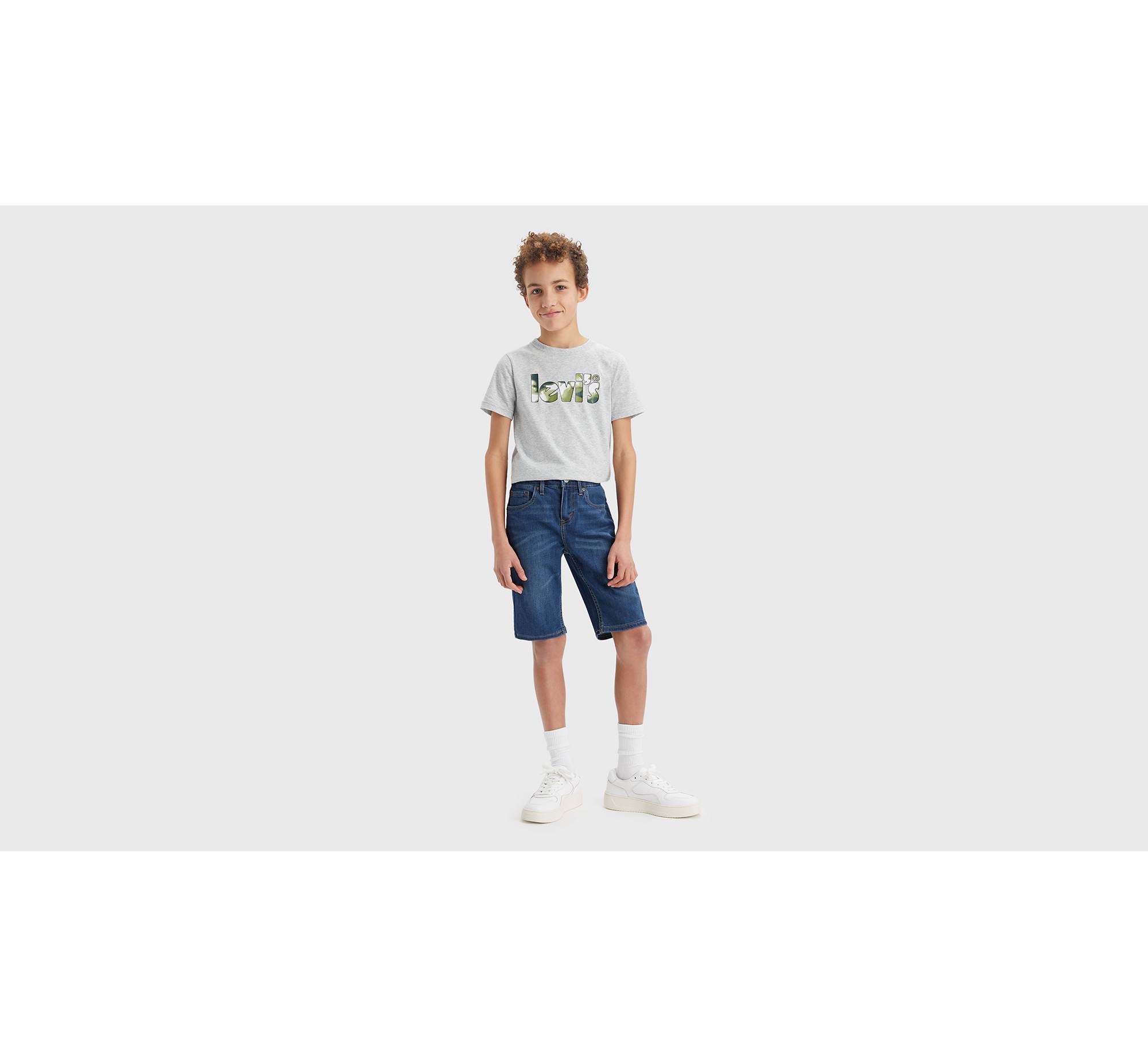 Leichte Slim Fit Bio-Funktions-Shorts 1