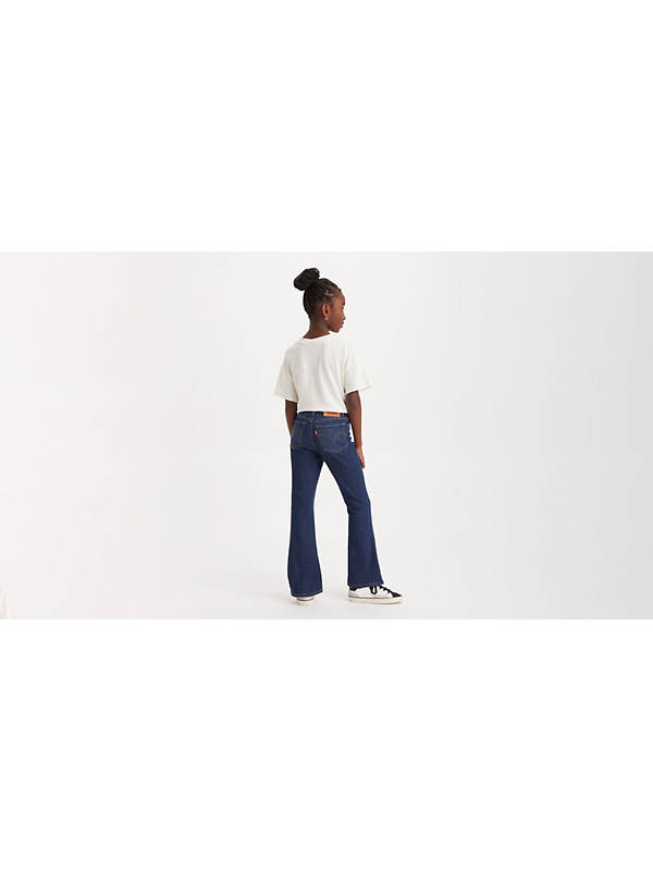 Teenager High Rise Crop Flare Jeans - Blue | Levi's® SE