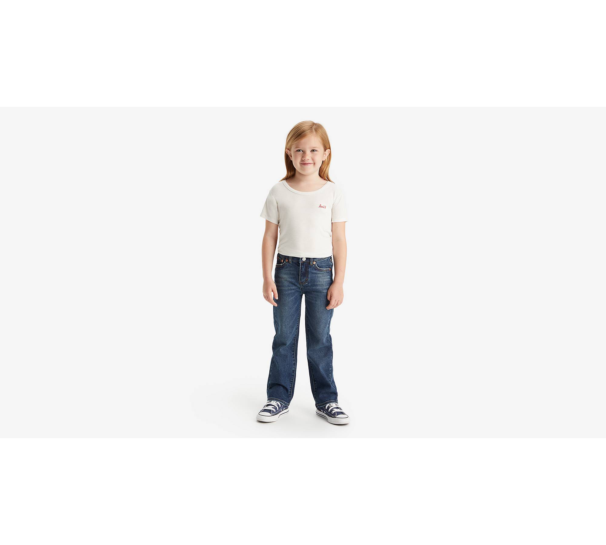 trimme stykke Normalisering Jeans Med Vide Ben Til Børn - Blå | Levi's® DK
