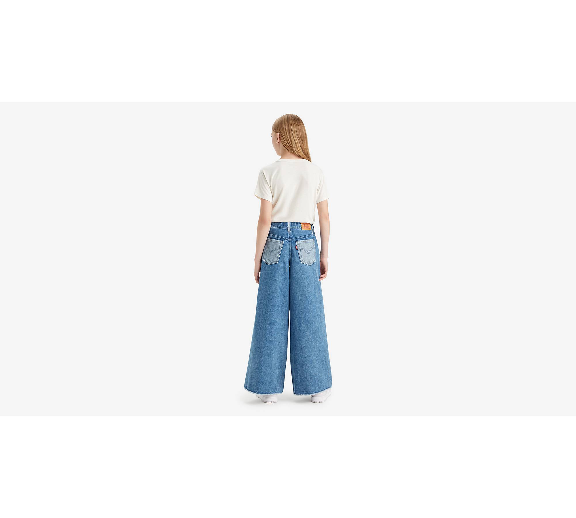 Teenager Inside Out 94' Baggy Wide Jeans - Blue