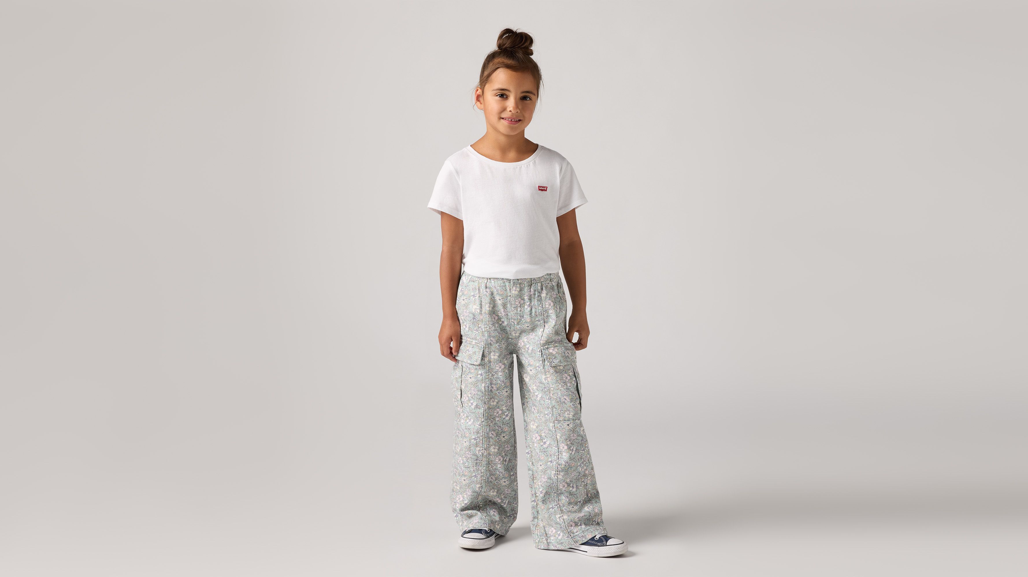 Pantalones cargo Twill '94 Baggy de pierna ancha infantiles 1