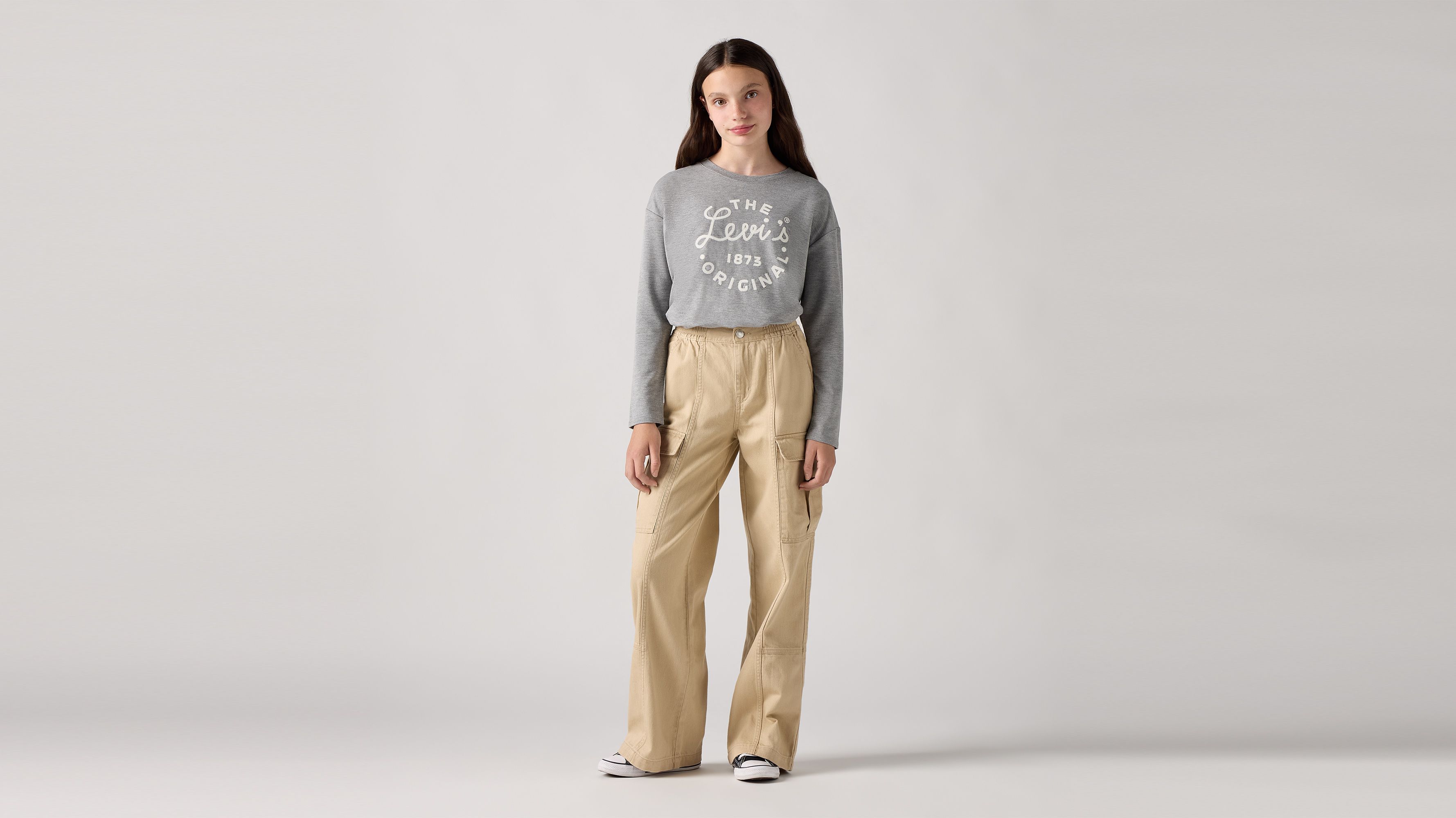Teenager Twill '94 Baggy Wide Leg Cargo Trousers 1