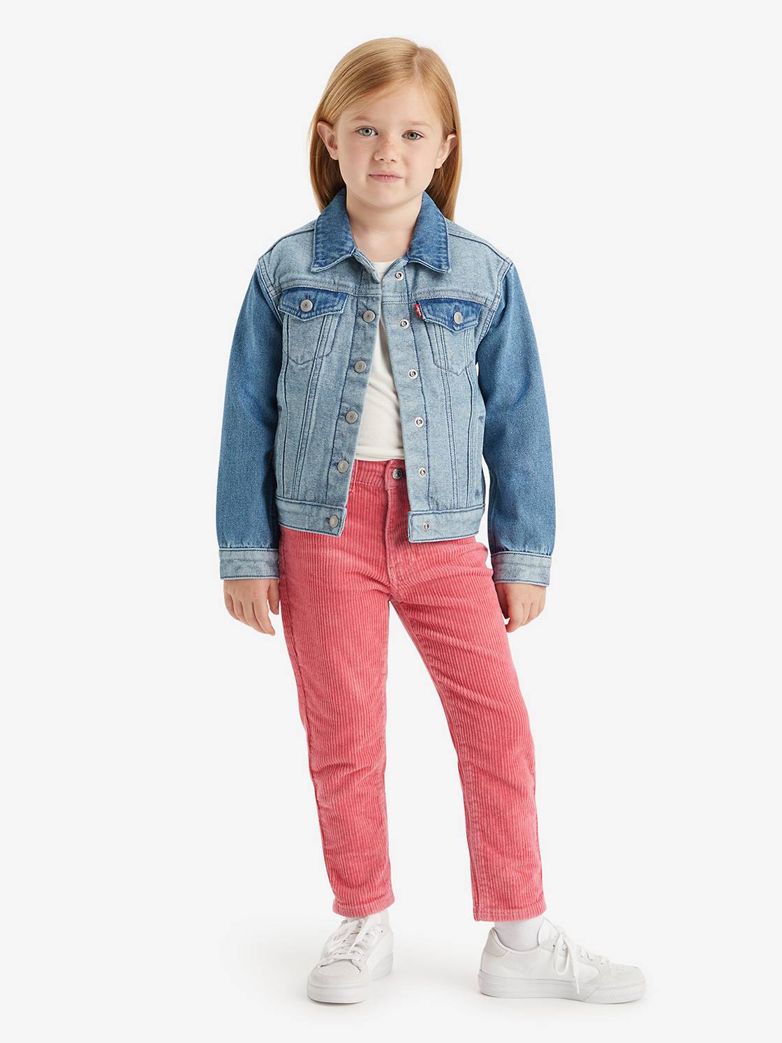 Kids Corduroy Mini Mom Jeans 1