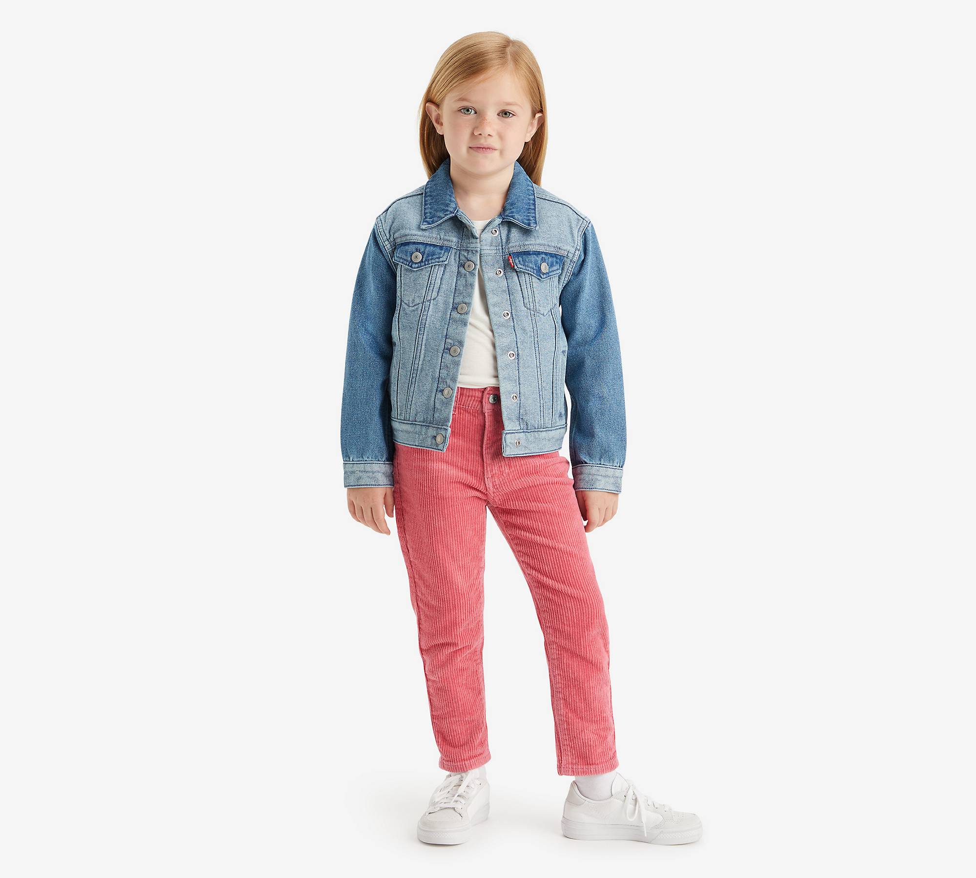Kids Corduroy Mini Mom Jeans 1