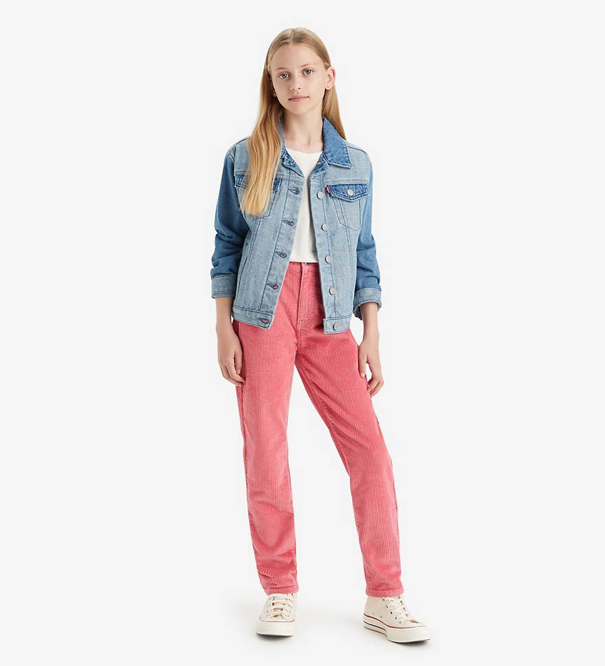 Teenager Corduroy Mini Mom Jeans 1