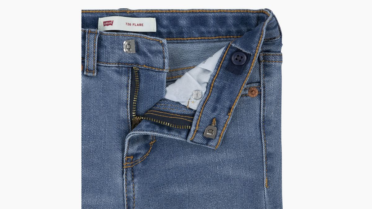 Kids 726™ High Rise Flare Jeans — Clean Getaway - Blue