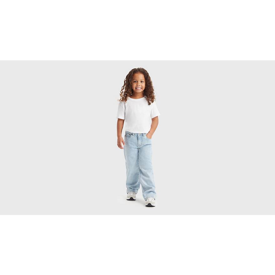 Jeans infantiles de pernera ancha 1