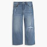 Jean Cropped jambe large pour adolescent 1