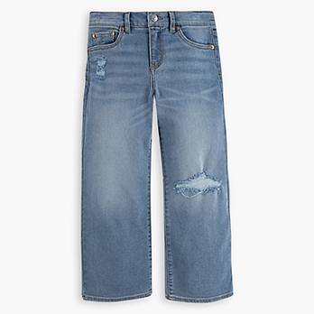 Teenager Crop Jeans - weites Bein 1