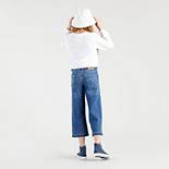 Jean Cropped jambe large pour adolescent 2