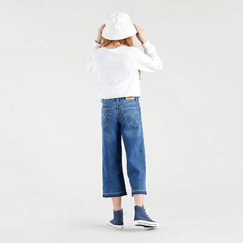 Jean Cropped jambe large pour adolescent 2