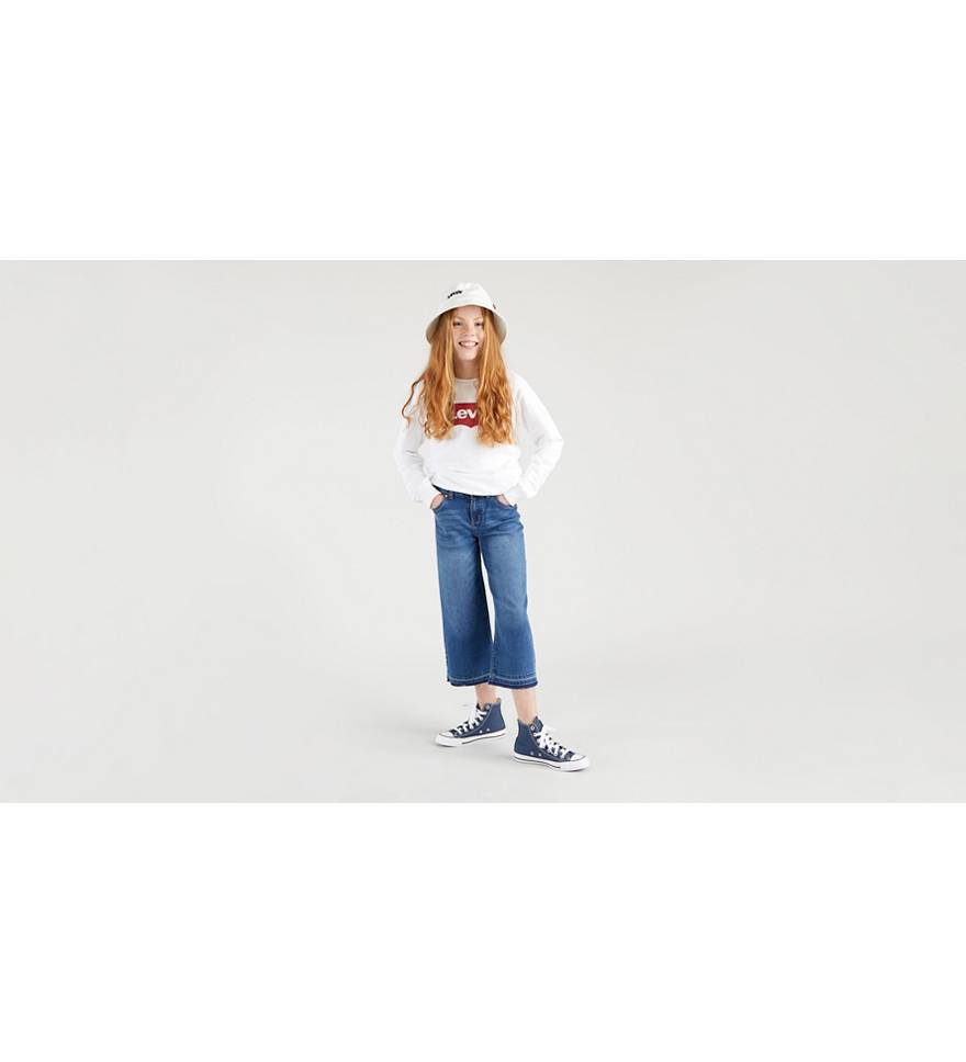 Teenager Cropped Wide Leg Jeans - Neutral | Levi's® BE