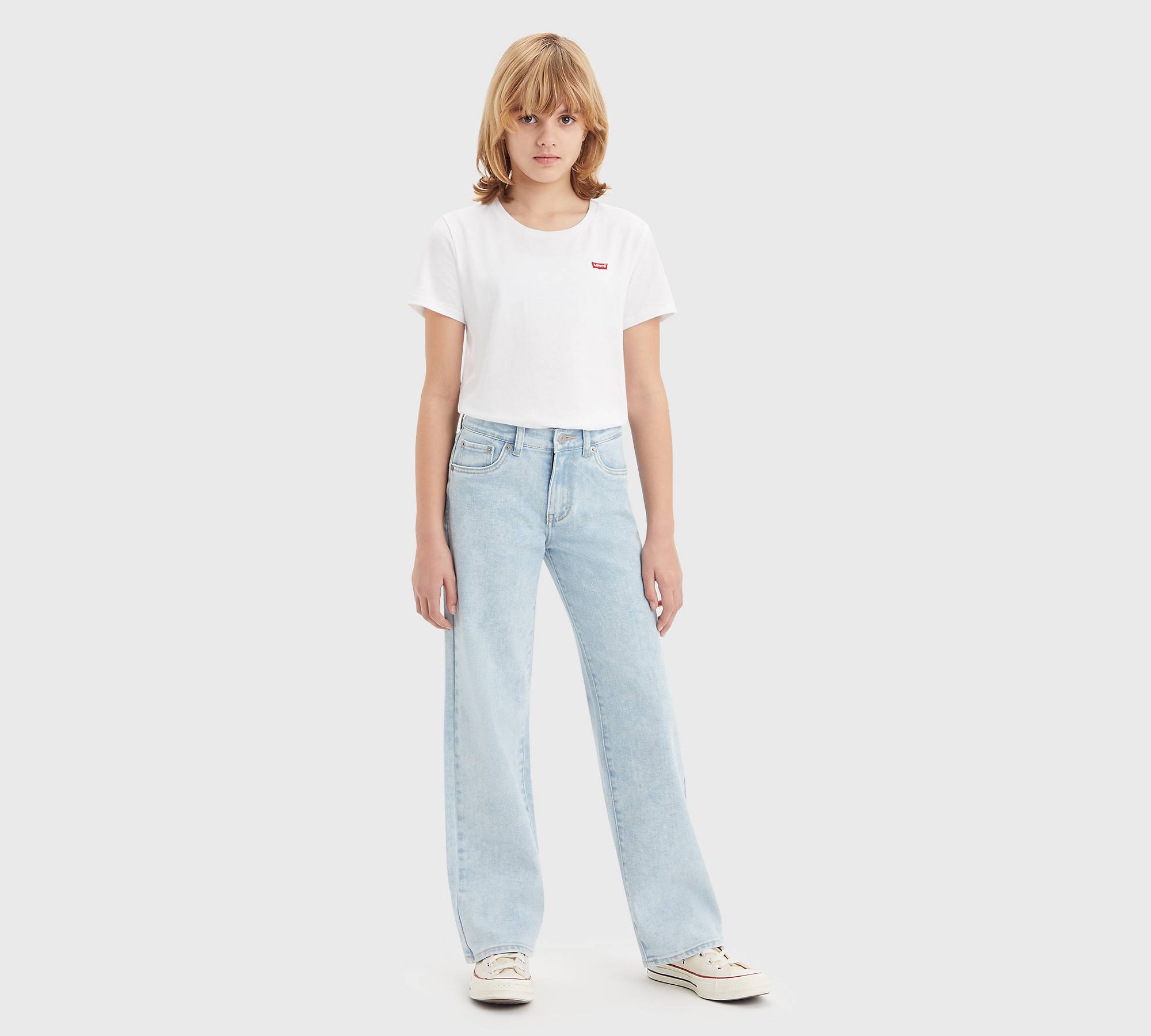 Jeans med brede ben til teenagere 1