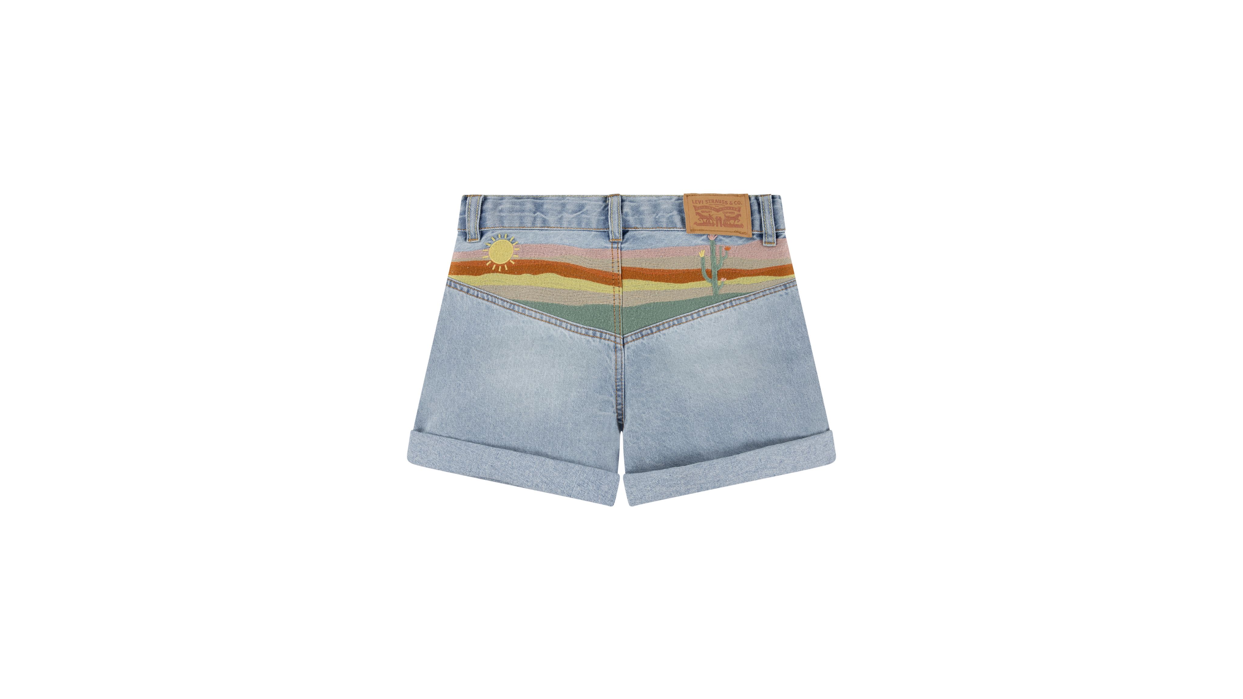 Teenager Mini Mom Shorts With Embroidery 6