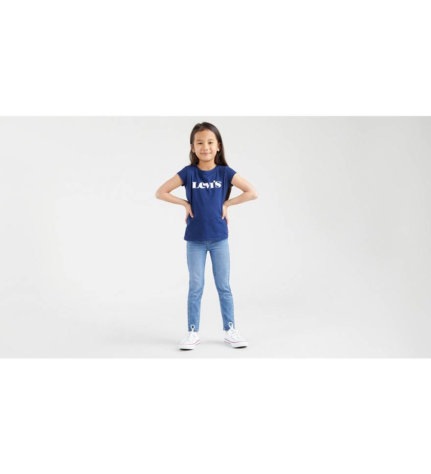 Juniors by Lifestyle Kids Blue Cotton Skinny Fit Jeggings