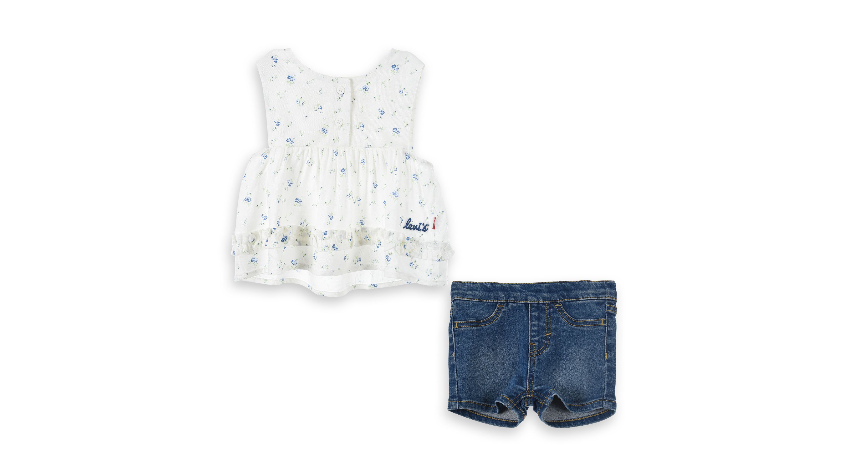 Completo con short e canotta Floreale 1