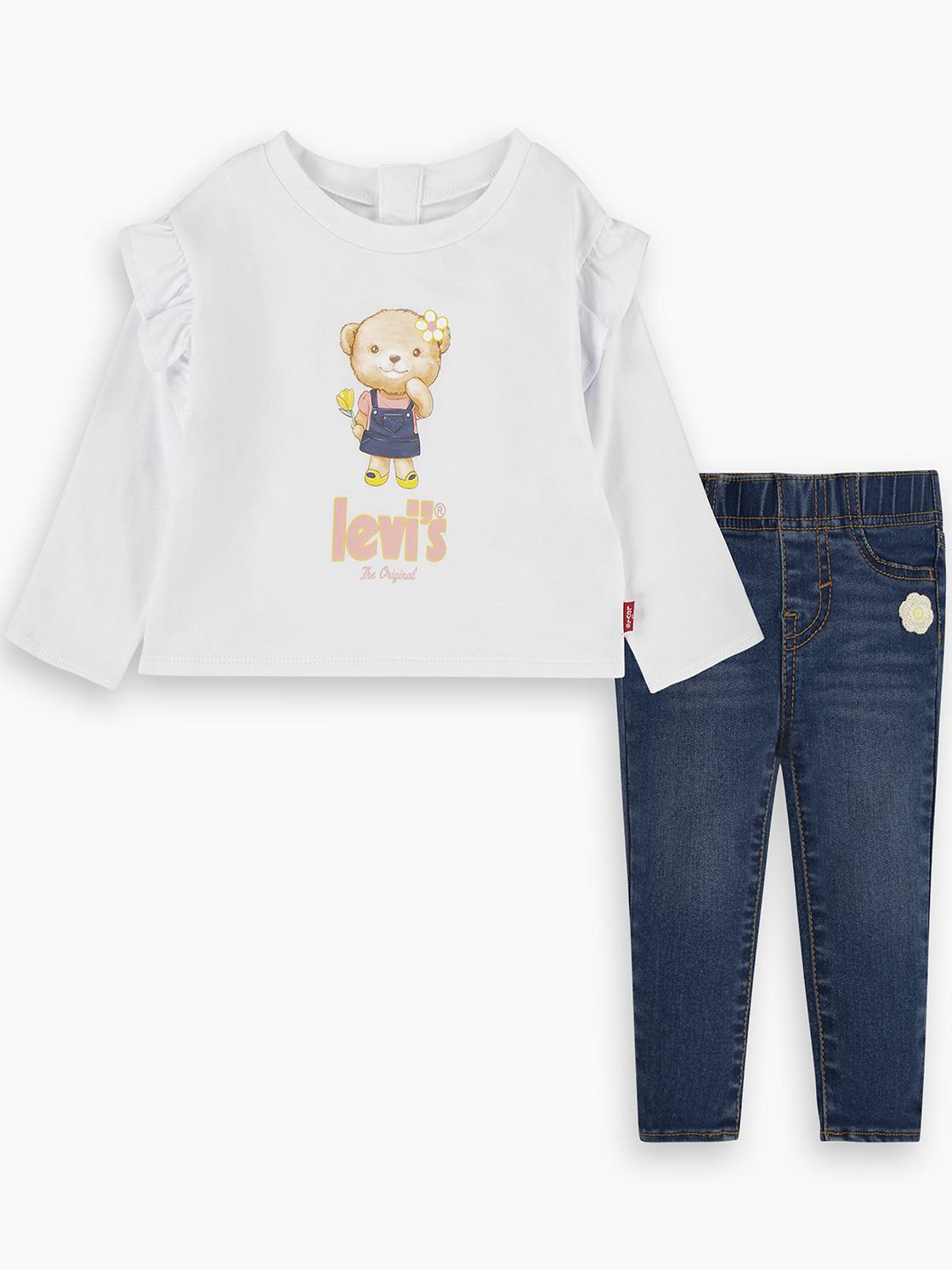 Baby Ruffle Tee and Jeans Set 1
