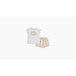 Set van T-shirt met shelpen en short voor baby’s 4
