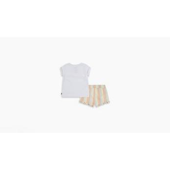 Set van T-shirt met shelpen en short voor baby’s 5