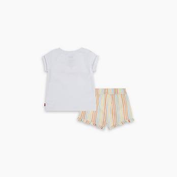 Completo con short e T-shirt con conchiglia per neonati 5