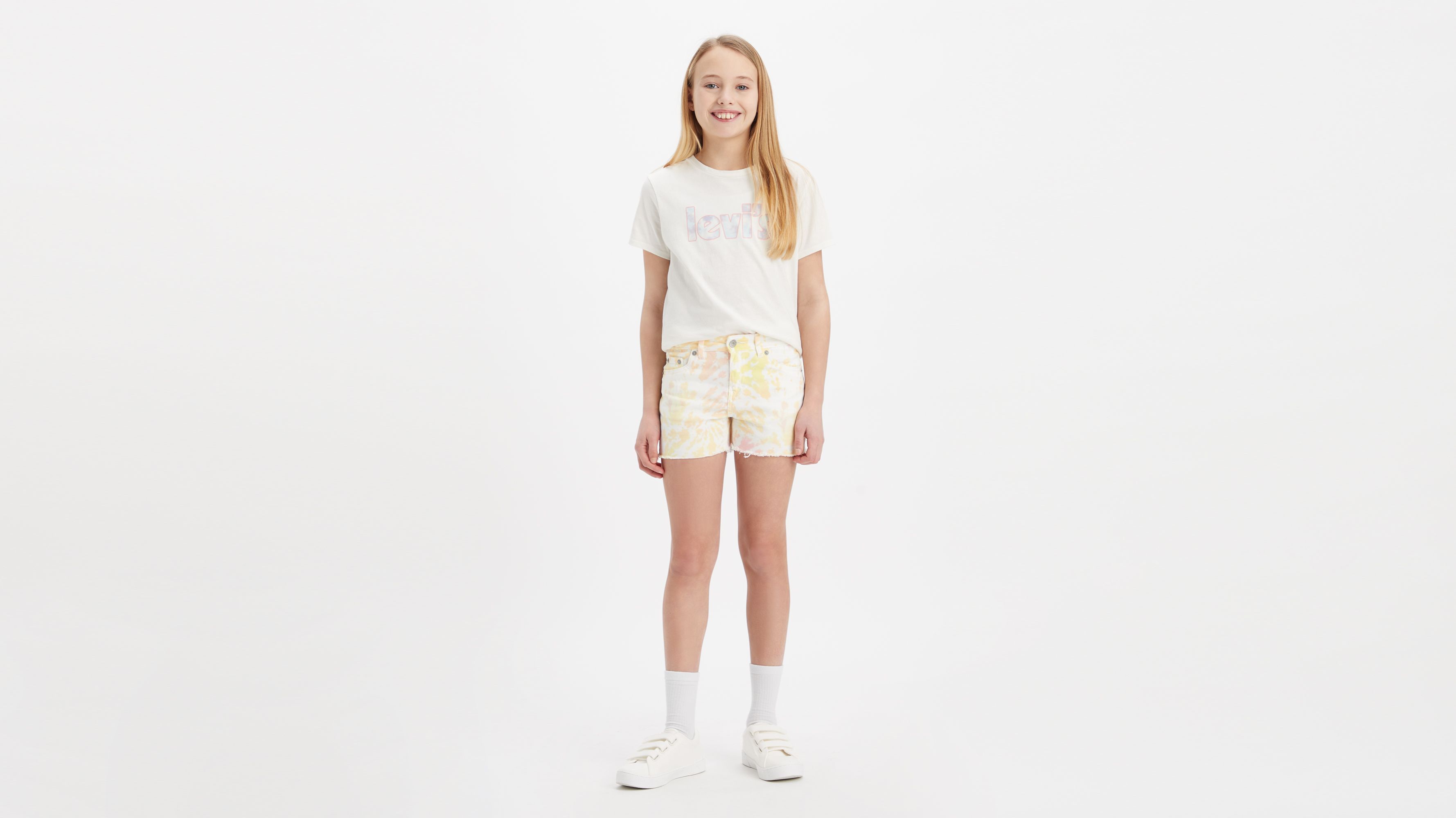 Pantalones cortos Girlfriend con estampado Tie Dye 1