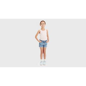 Mini Mom shorts med oprullet kant til børn 1