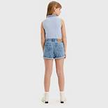 Mini Mom-shorts med oprullet kant til teenagere 2