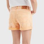 Mini Mom-shorts i twill med oprullet kant til teenagere 3