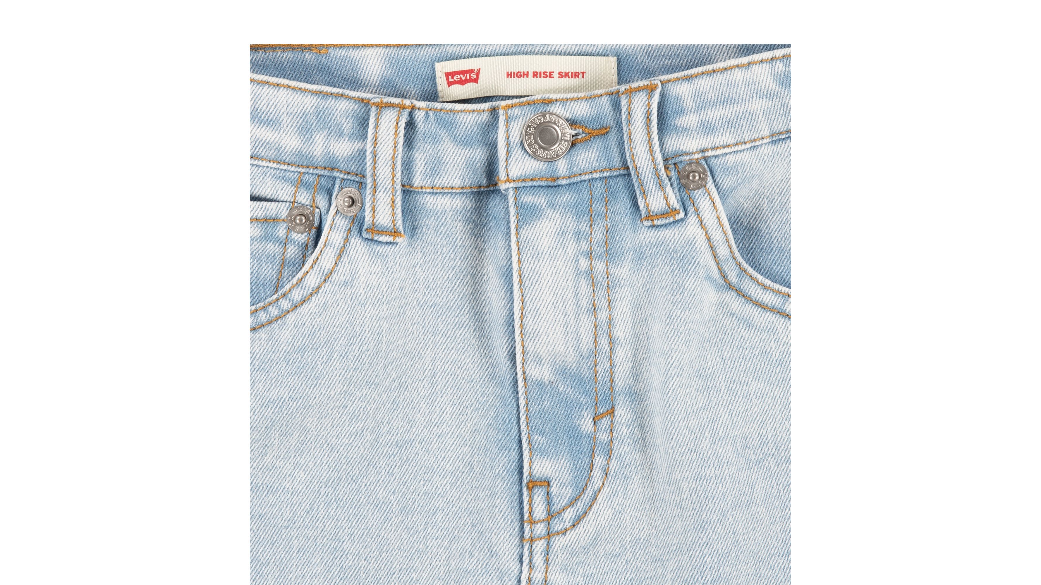 Gonna in denim a vita alta 6