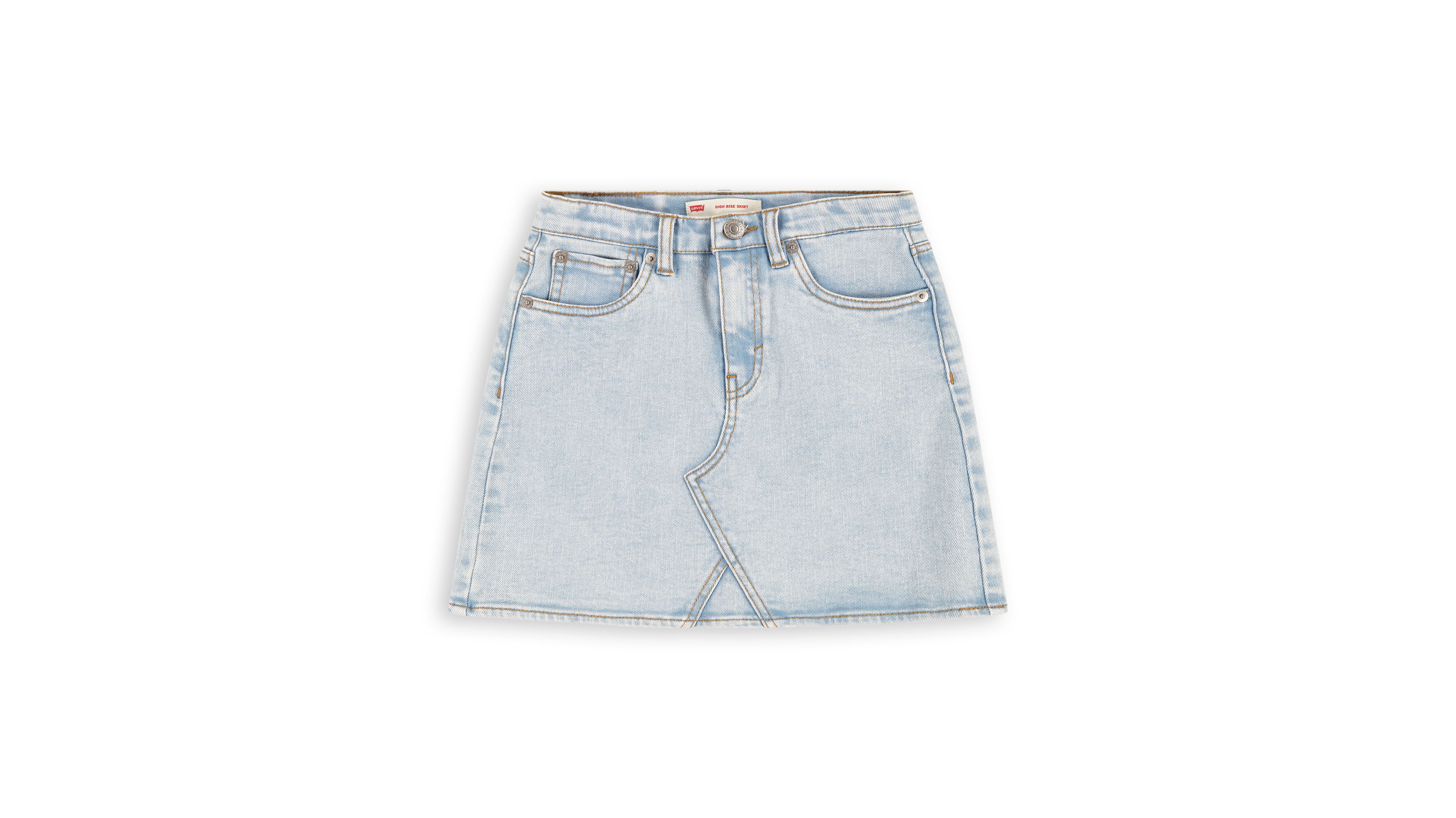 Jupe taille haute denim 4