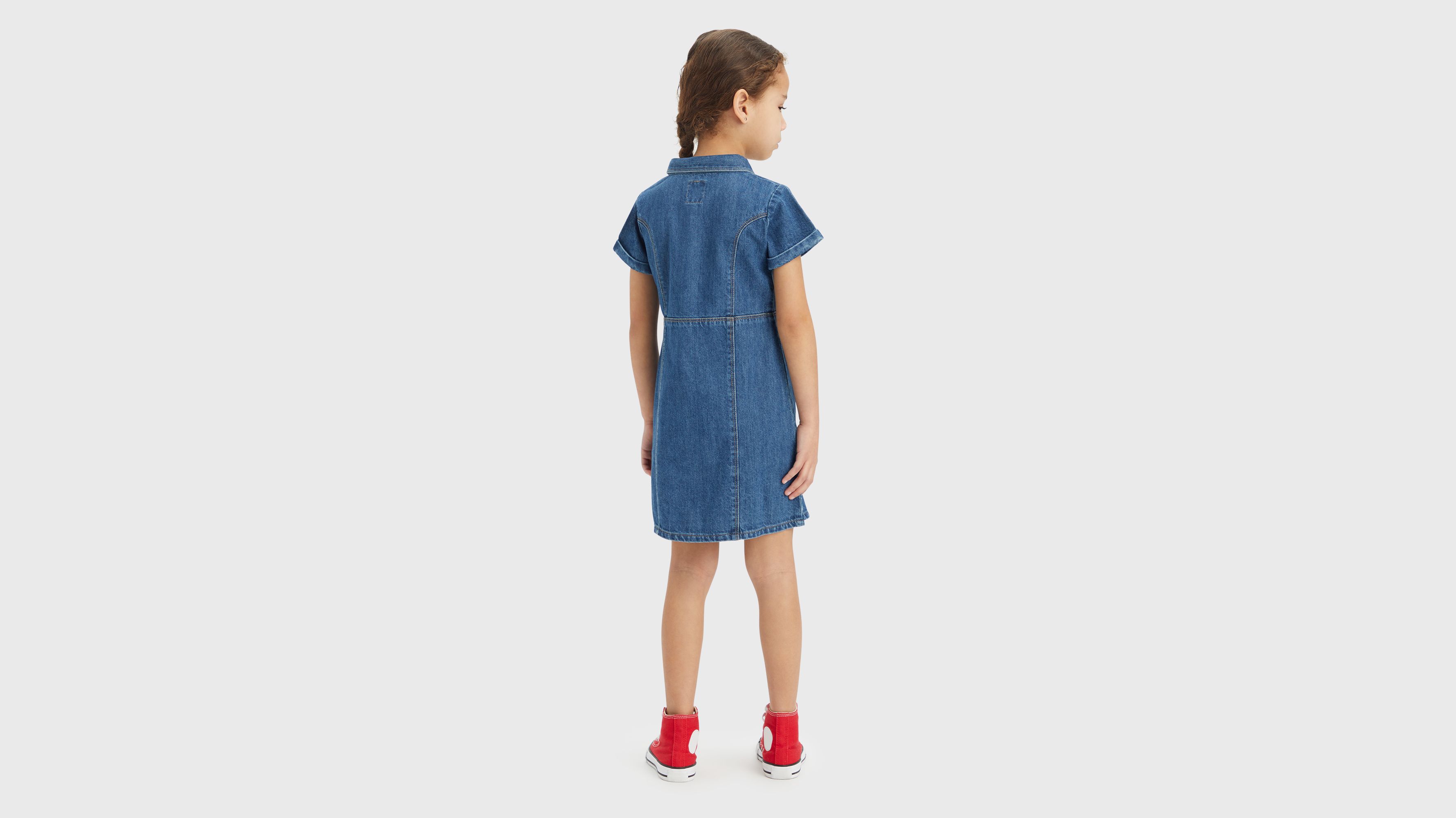 Robe denim boutonnée devant 2
