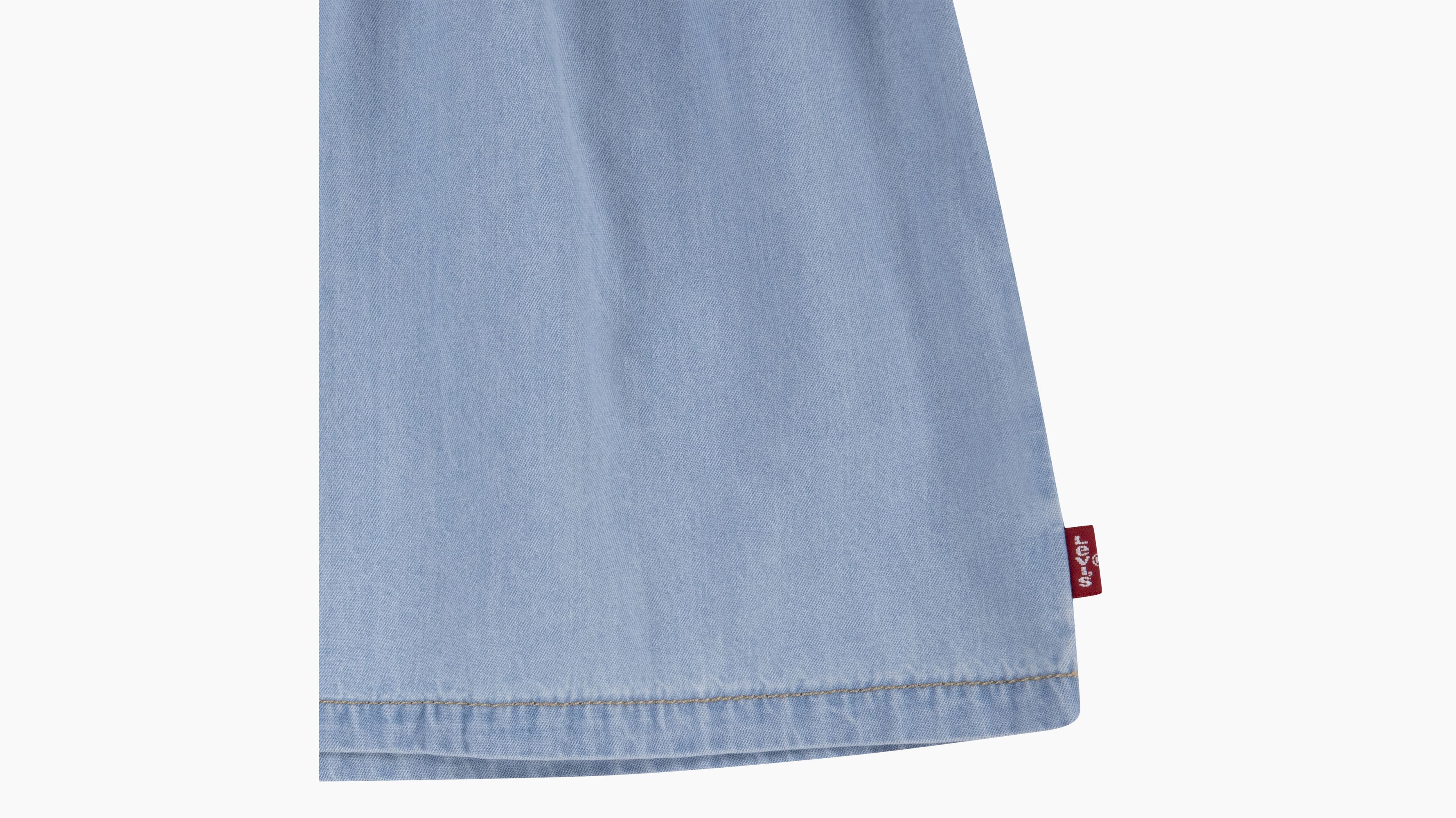 Baby Kleid aus Denim mit Flatterärmeln 5