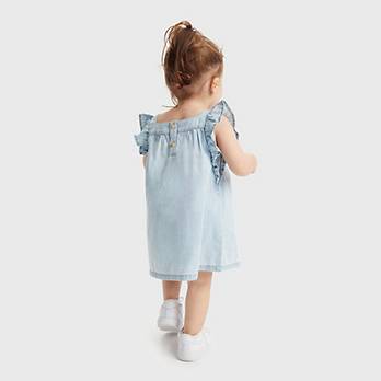 Baby Flutter Sleeve Denim Dress 2