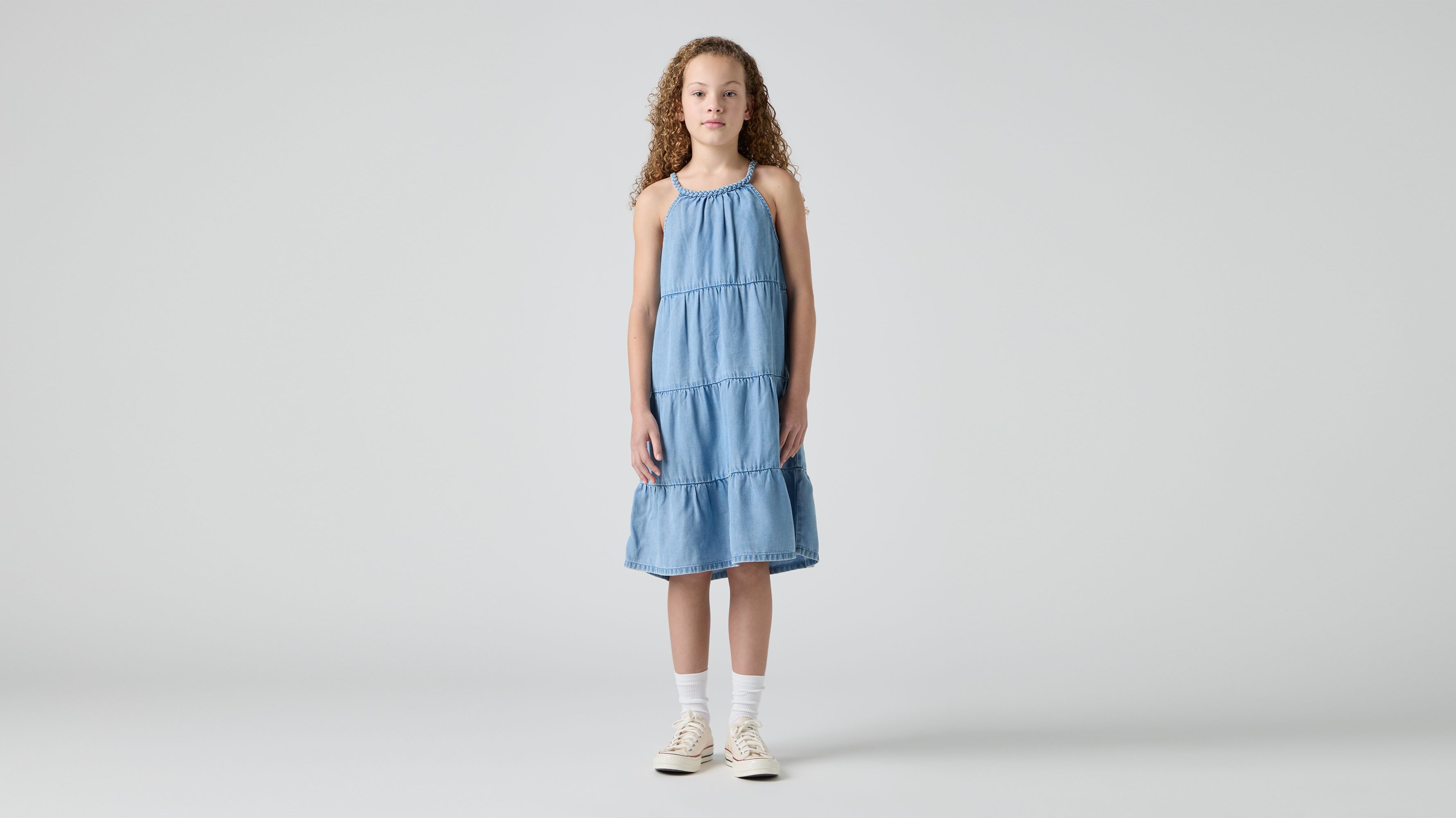 Teenager Neckholder Stufenkleid 1