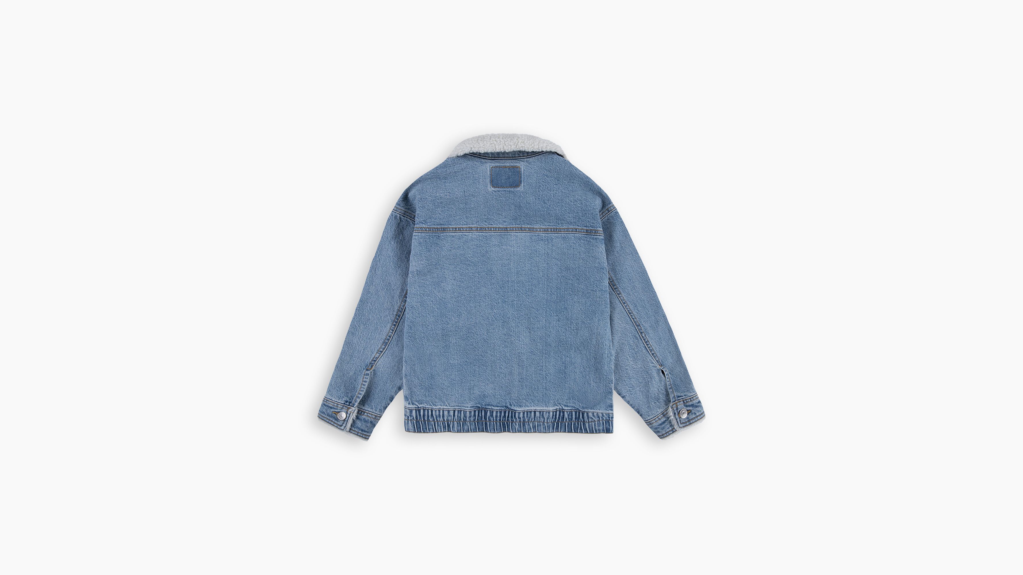 Kids Denim Sherpa Jacket Blue Levi s DE