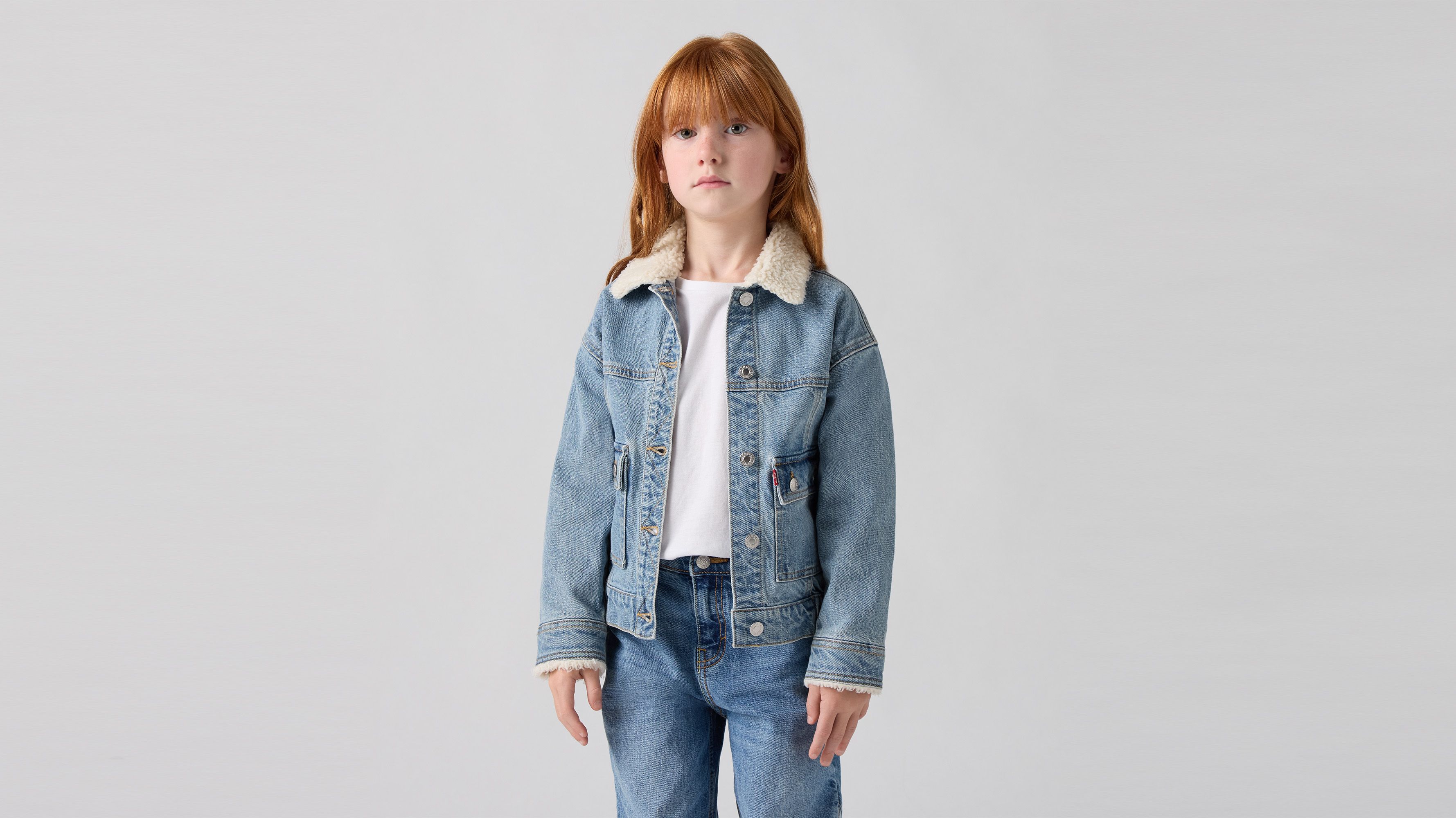 Giacca Denim Sherpa bambina 1