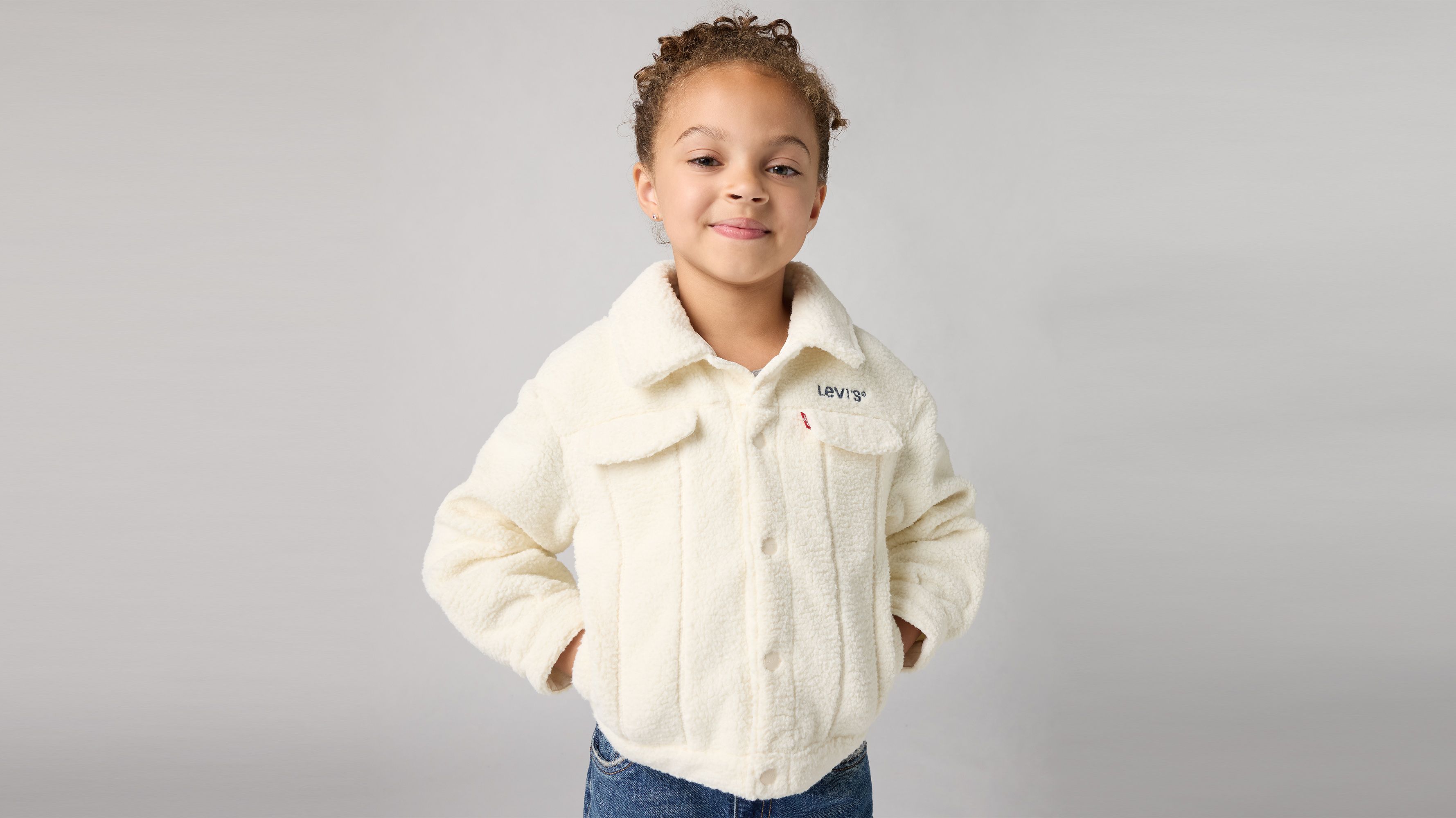 Veste Trucker boxy Sherpa Enfant 3