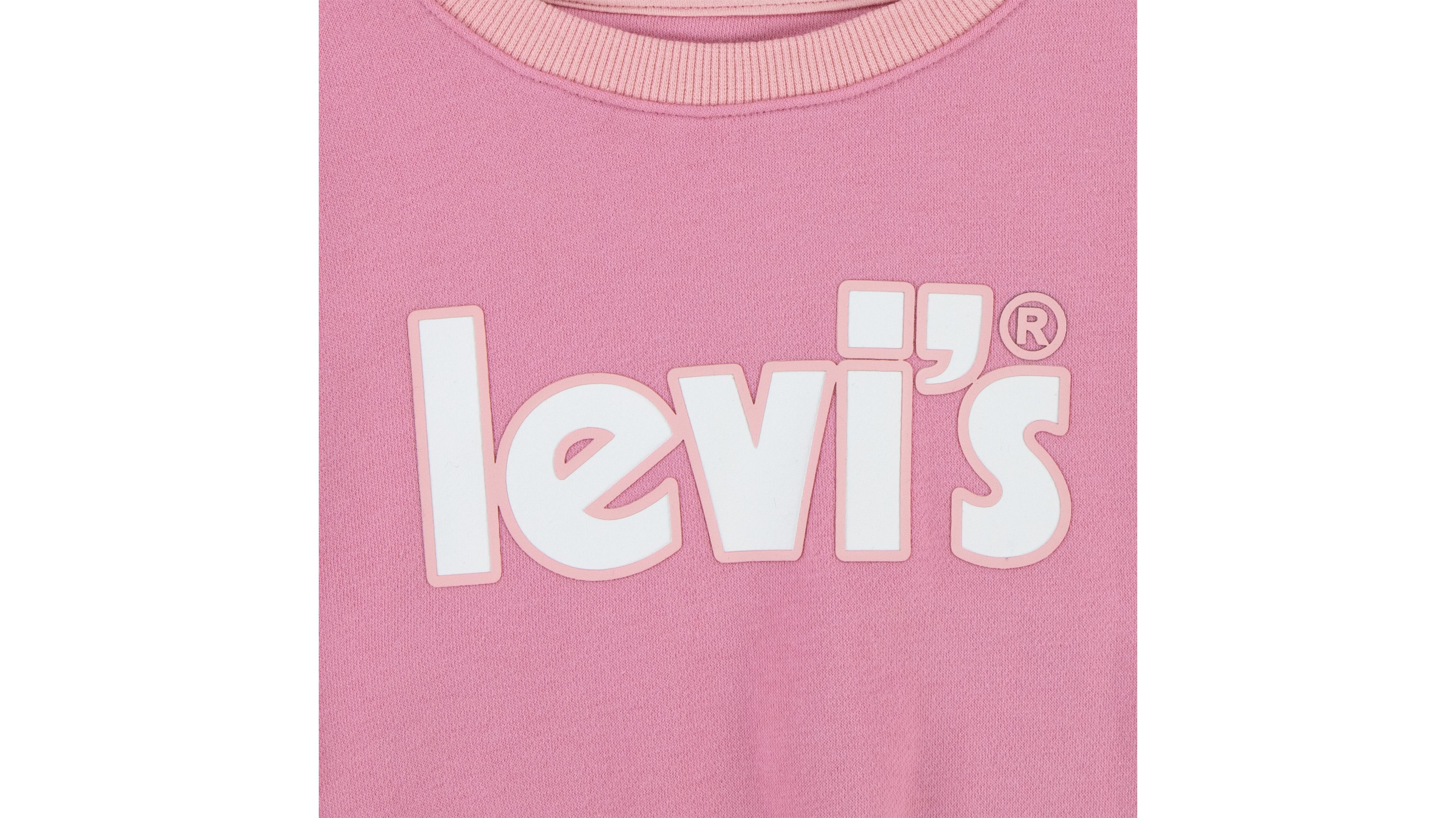 Felpa Con Cappuccio Levi's Per Bambine E Ragazze - In Velluto Morbido, Maniche A Sbuffo, 2 Tasche - 74% Cotone, 26% Poliestere - Foto 7