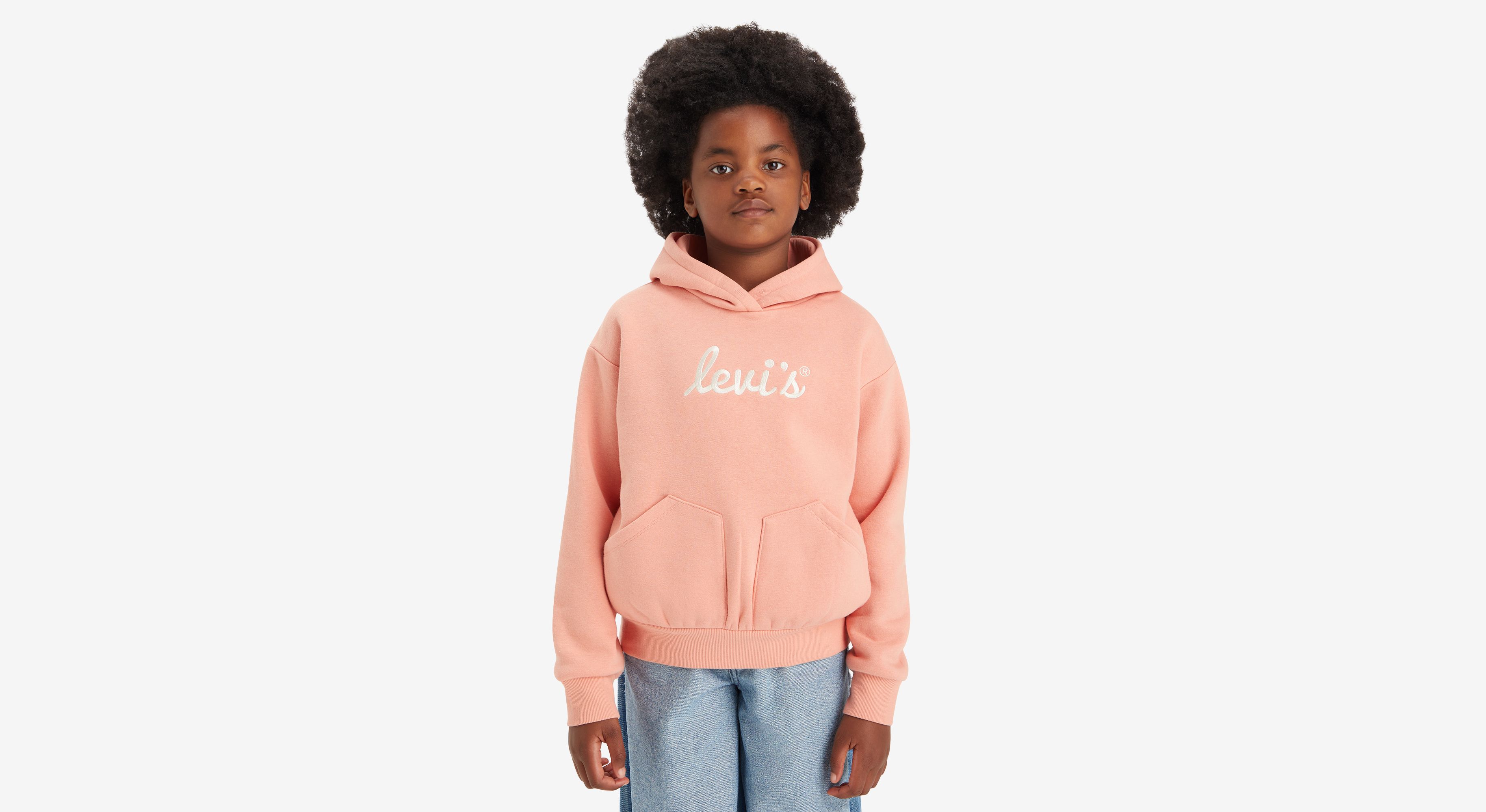 Sweat à capuche zippé Essential Logo en coton bioorange vif chiné pour Femme | FR