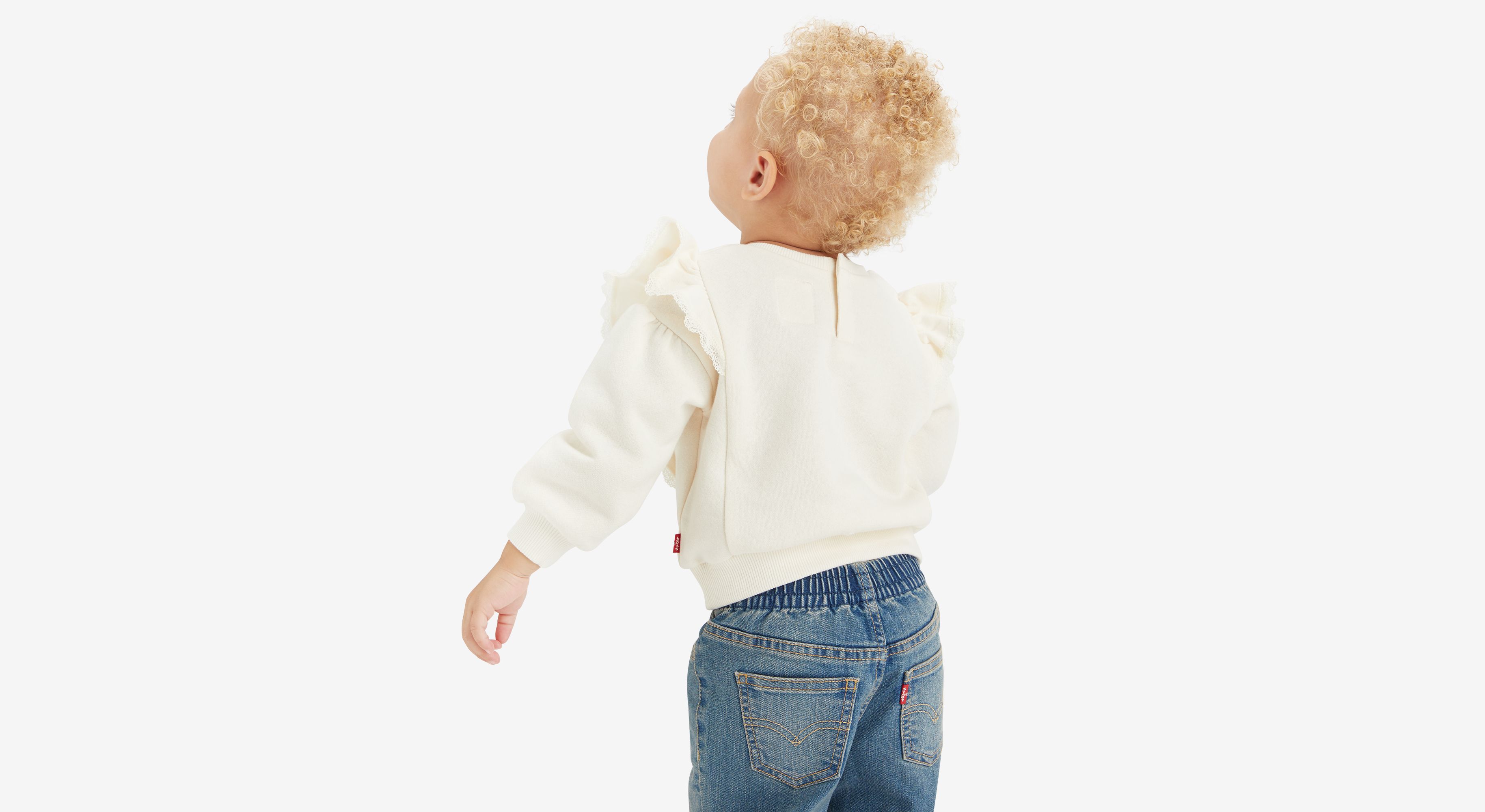 Baby Ruffled Crewneck - White | Levi's® NL