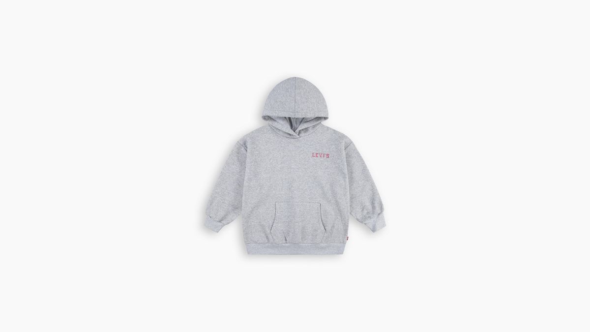 Teenager Levis Collegiate Hoodie — Light Gray Heather - Grey