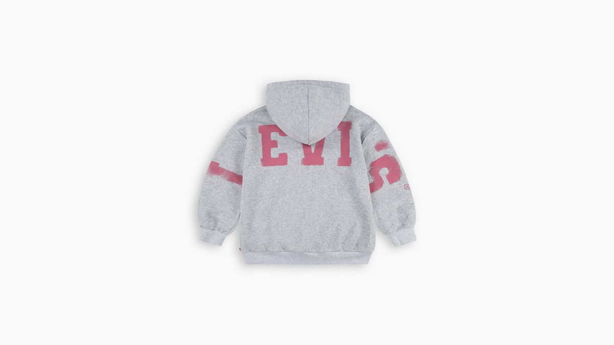 Teenager Levis Collegiate Hoodie — Light Gray Heather - Grey
