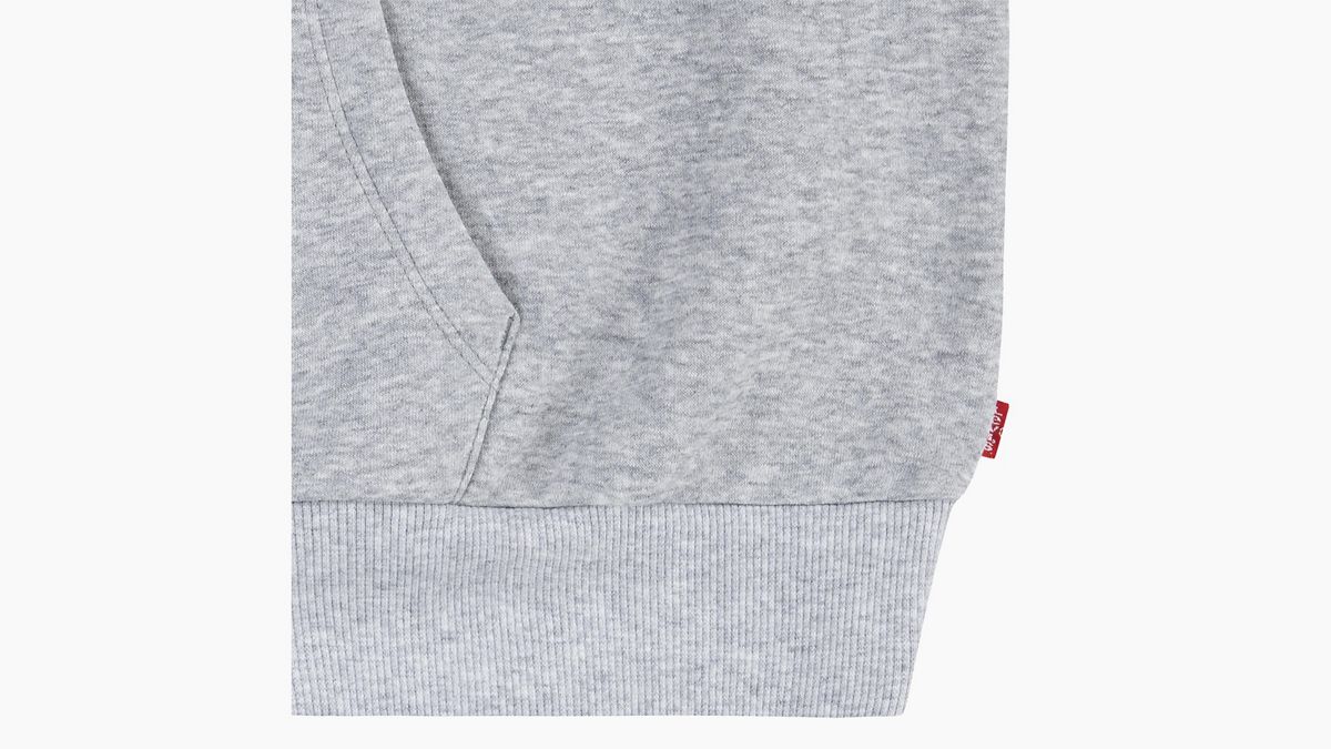 Teenager Levis Collegiate Hoodie — Light Gray Heather - Grey